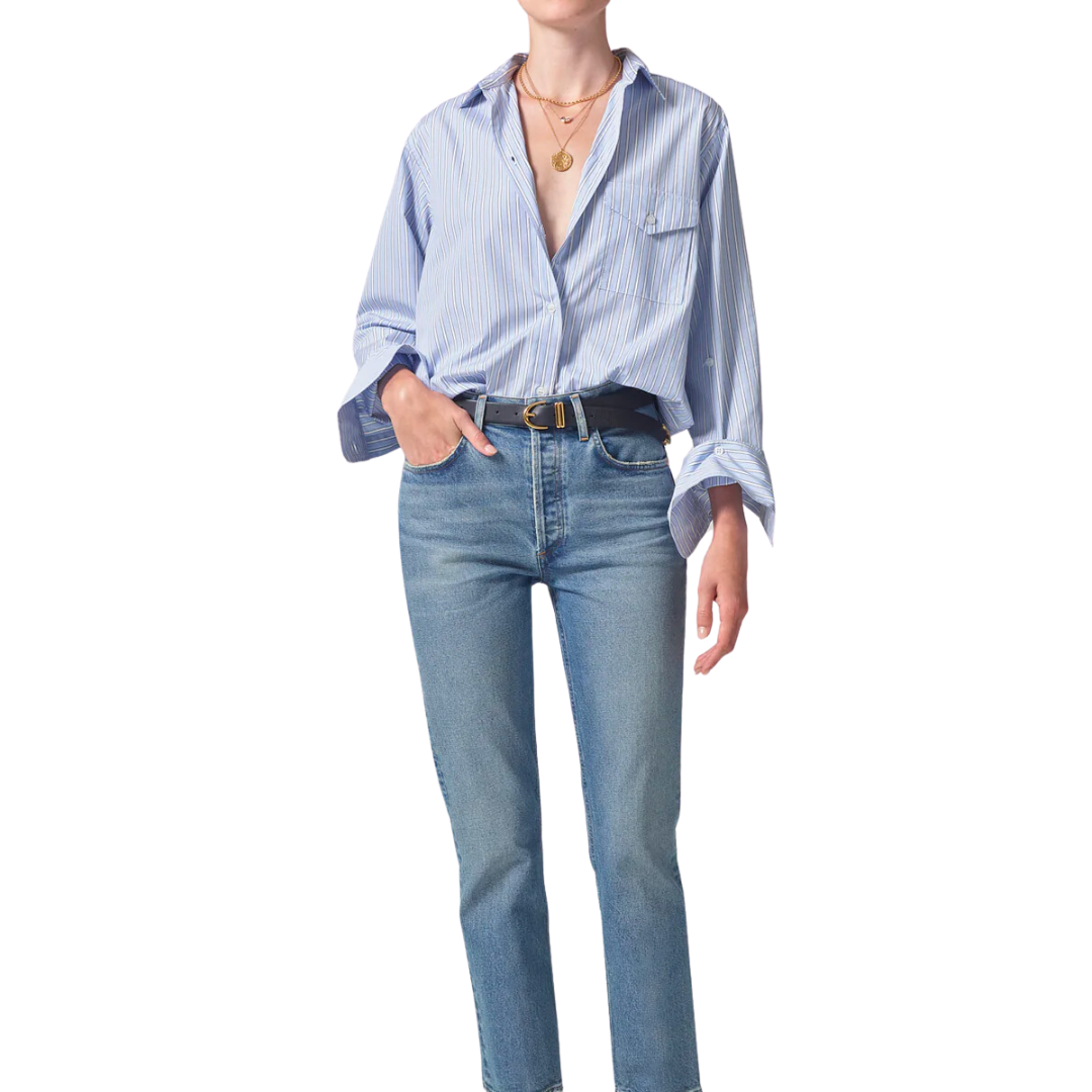 Shay Shirt in Melissani Stripe