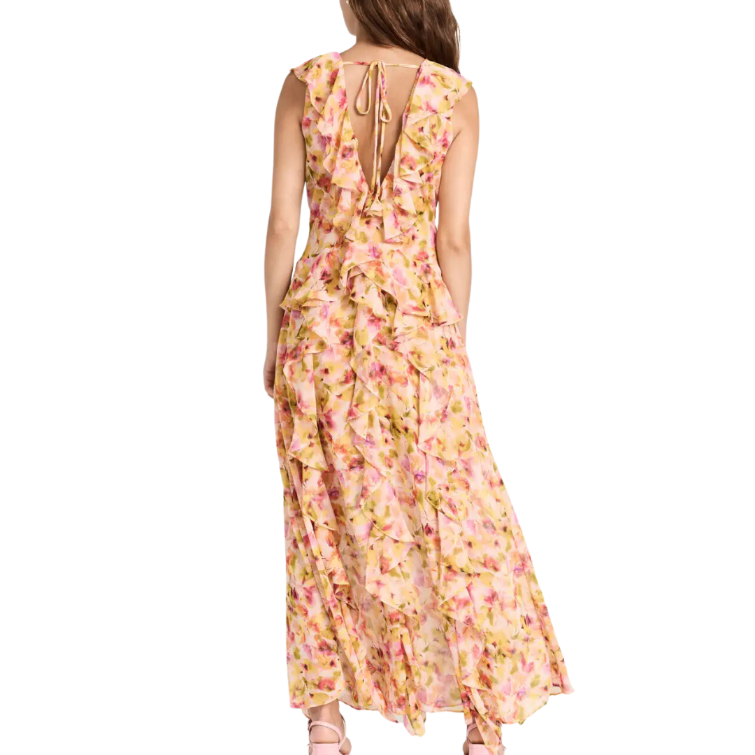 Claudita Dress in Golden Flora