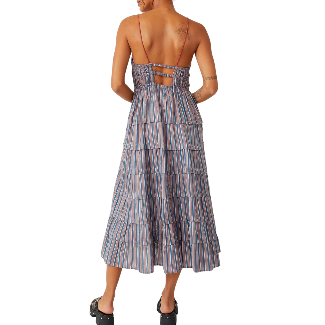 Going Steady Midi in Taupe Combo