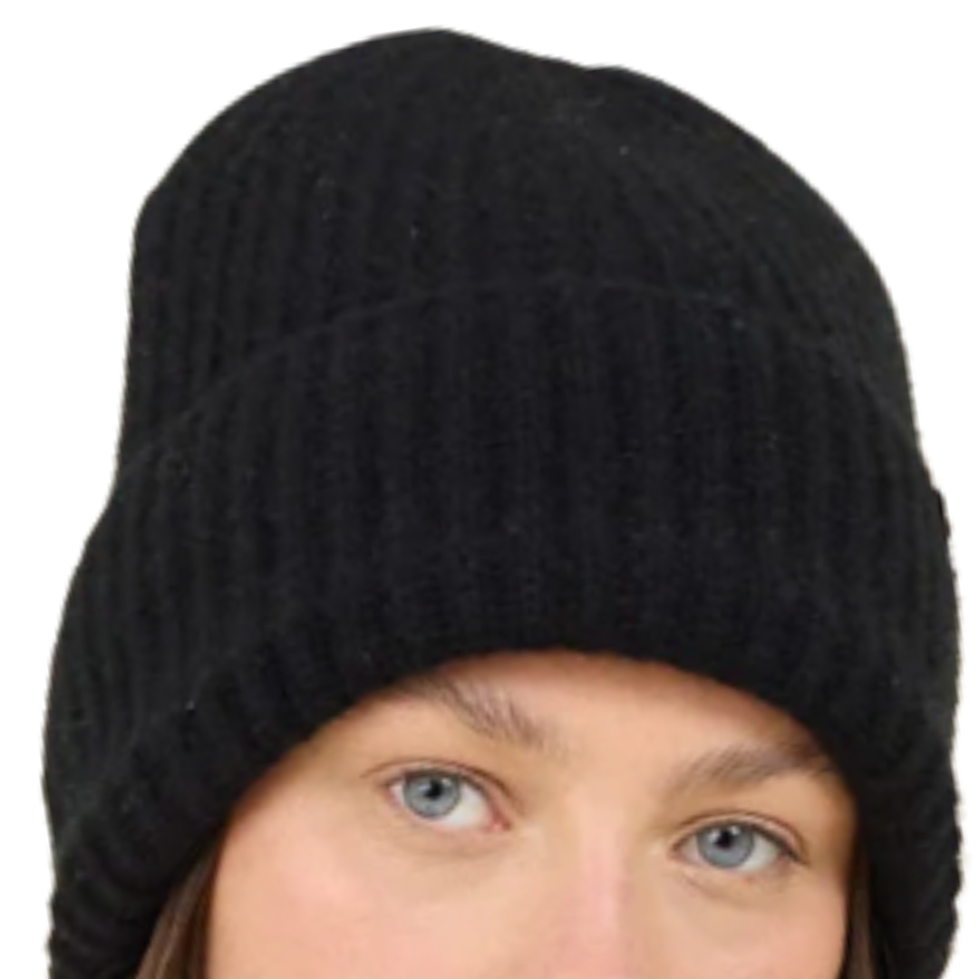 Pacific Cashmere Beanie in Black