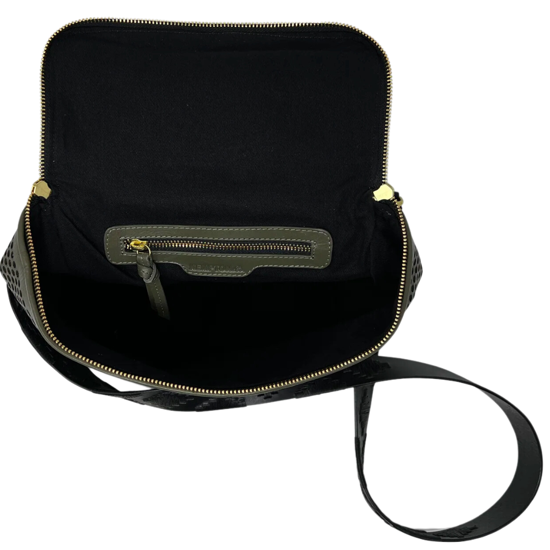 Mini Rough Night Crossbody in Olive Super Perf