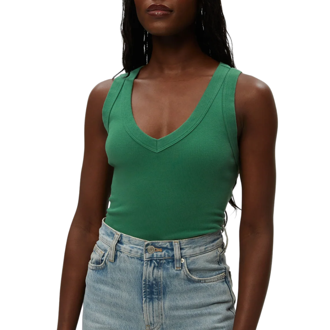 Maya V-Neck Tank in Palm