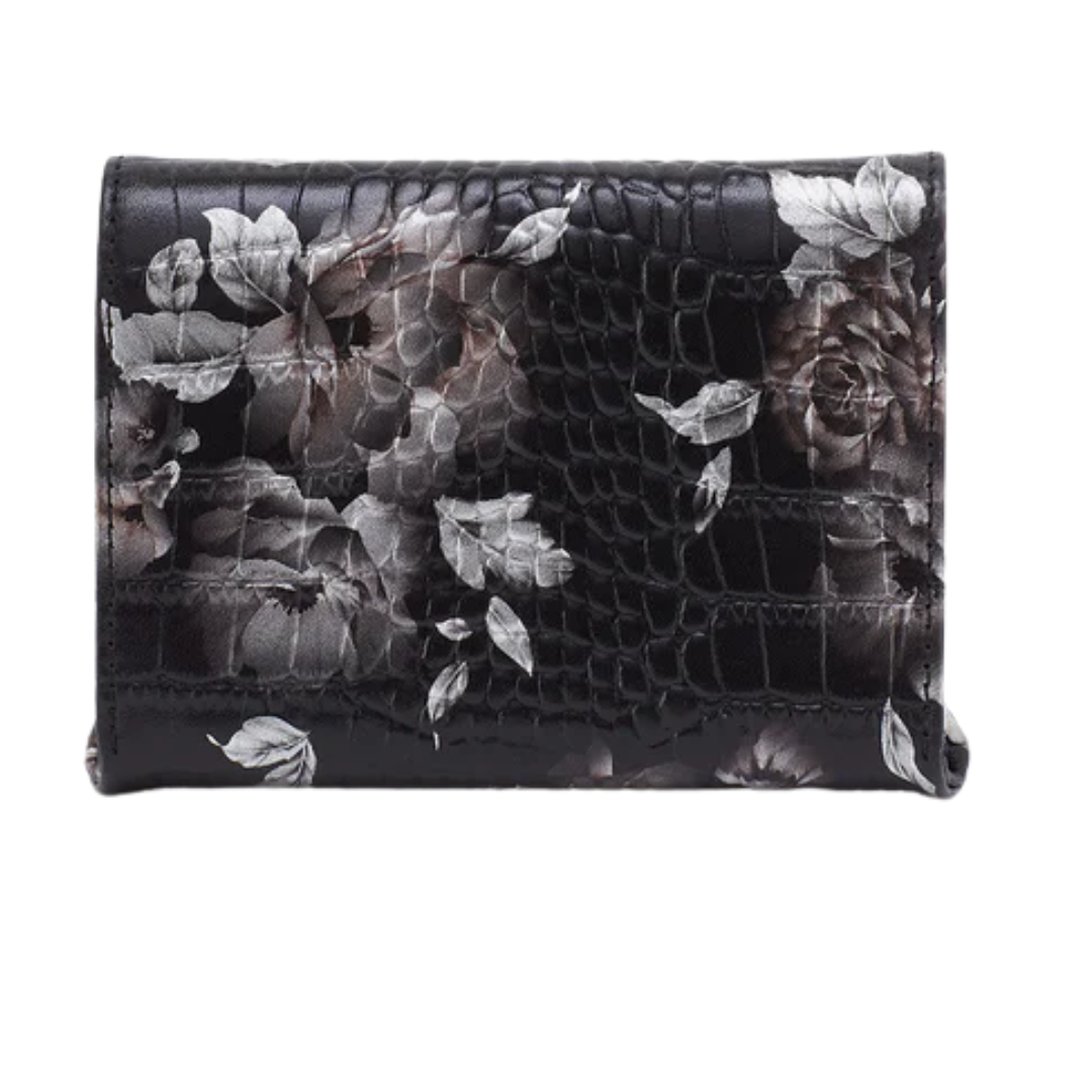 Robin Compact Wallet in Rose Croco Print