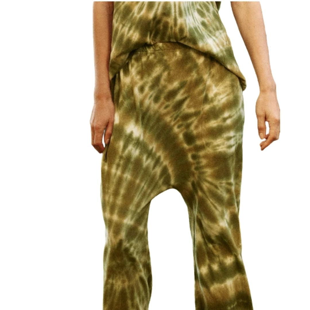 Jersey Tie Dye Sweats in Army