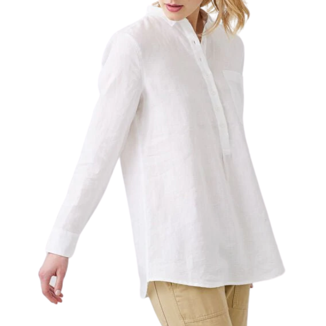 Blaine Linen Tunic in White