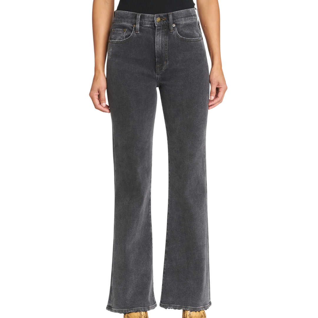 Stevie High Rise Relaxed Flare in Memento