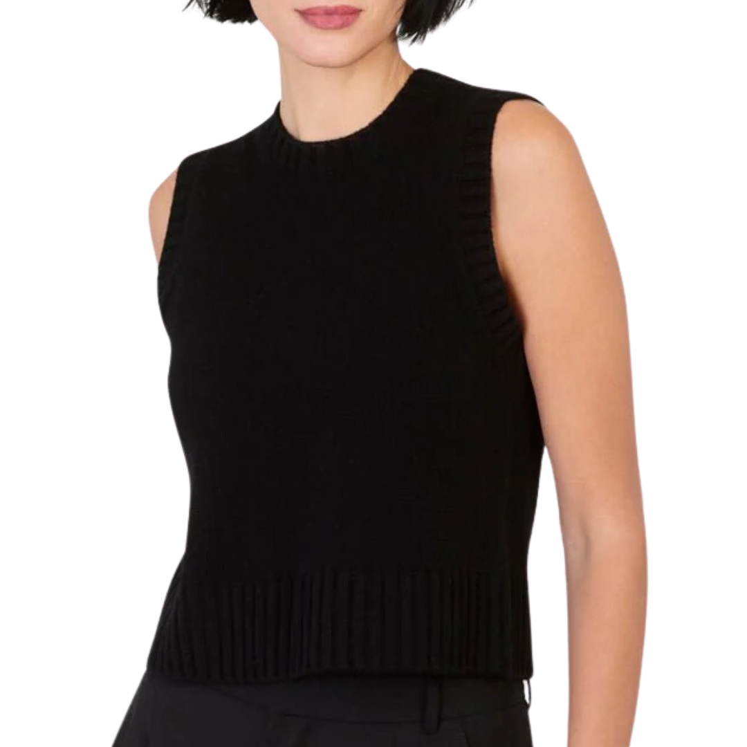 Gillian Sweater Vest in Black
