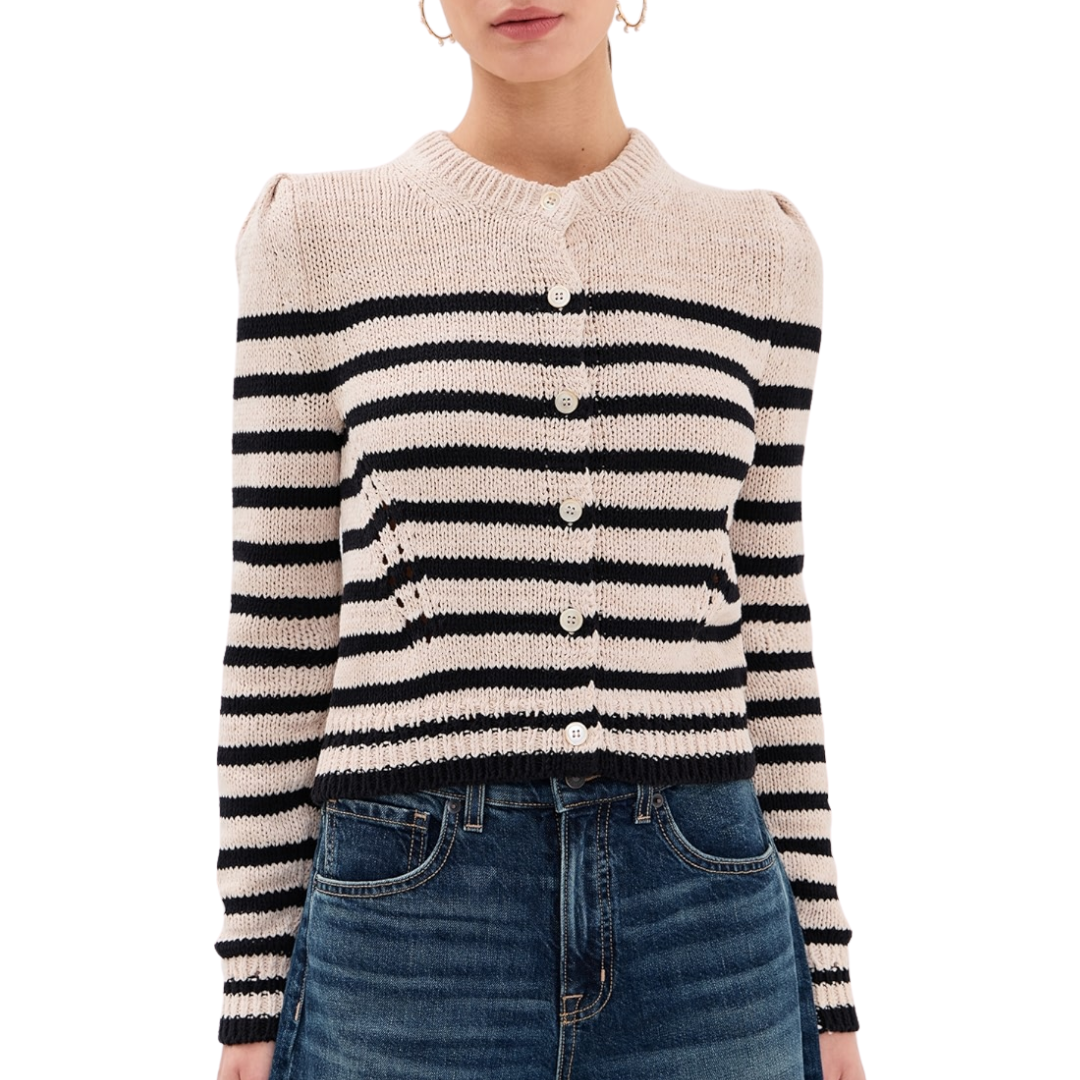 Joelle Cardigan in Sailor Stripe