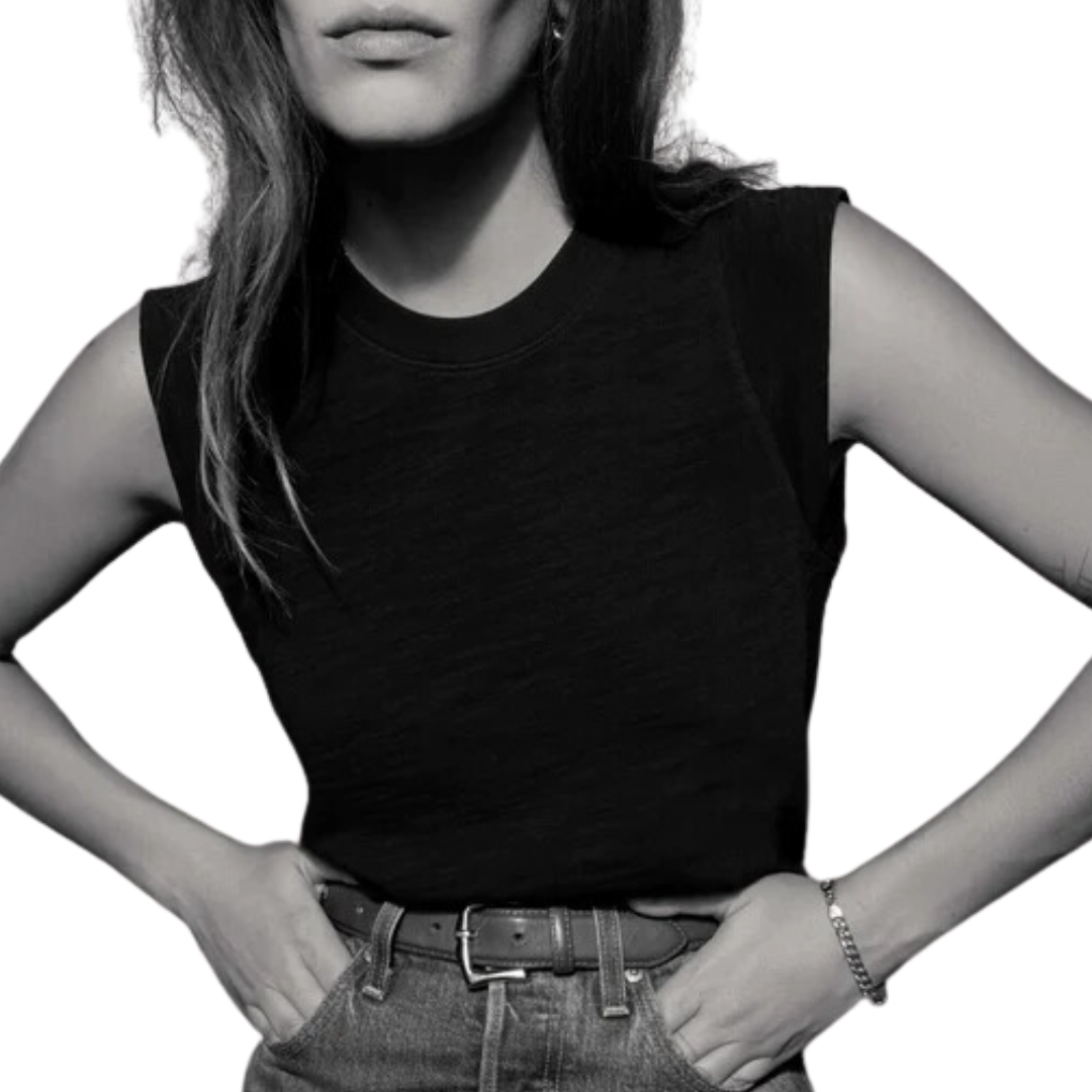 Patti Tank in Jet Black