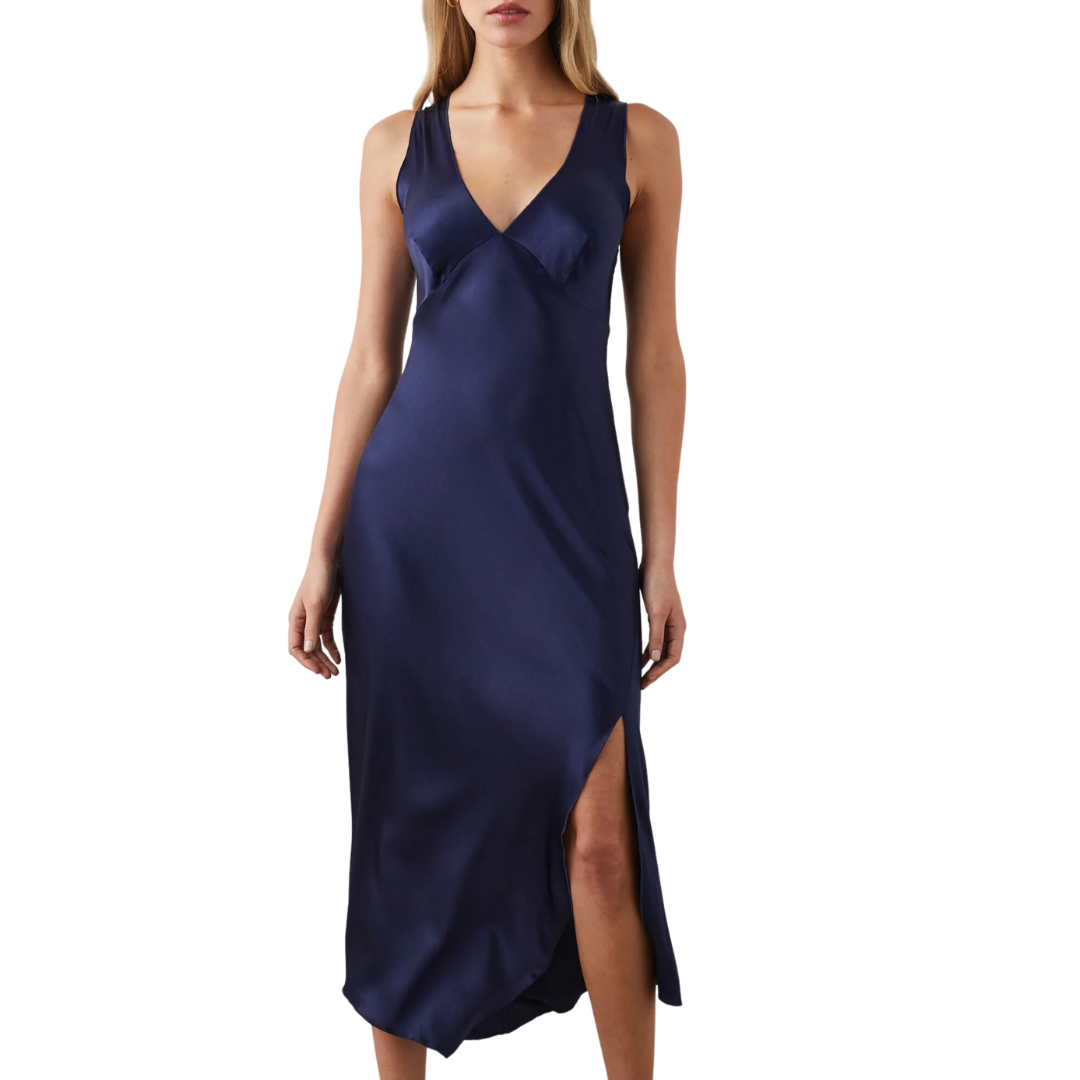 Monique Dress in Navy