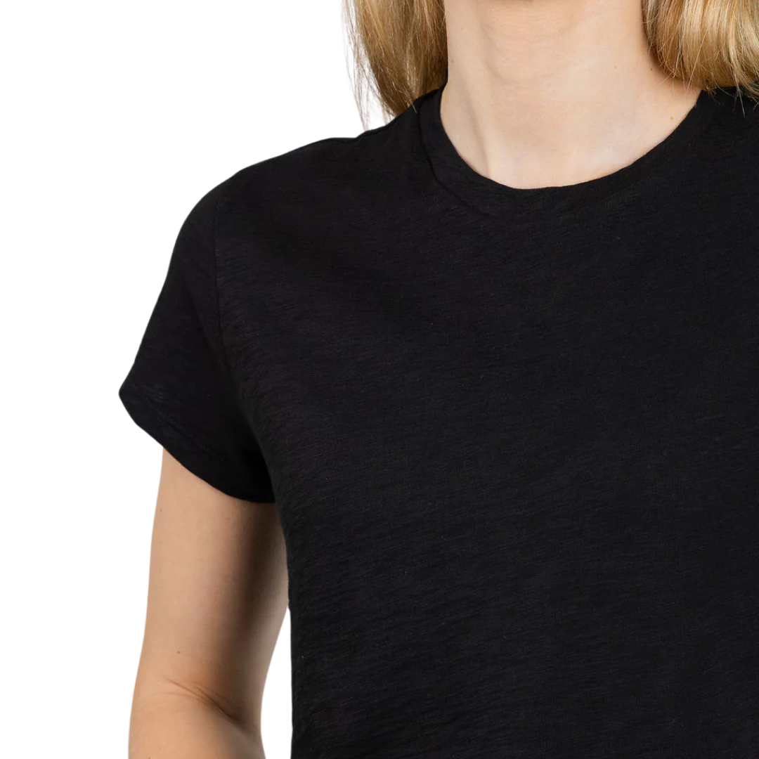 Andie Short Sleeve Tee in Black