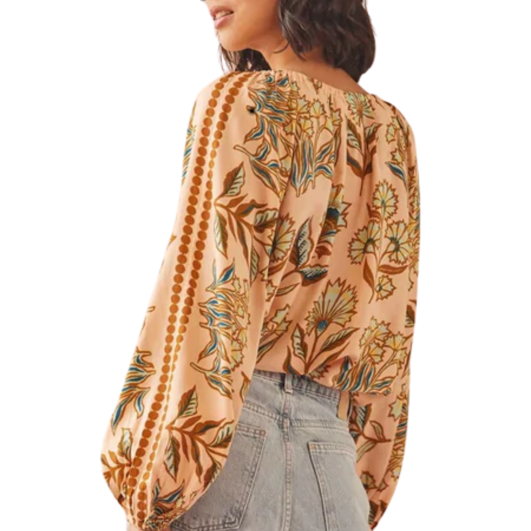 Tiya Blouse in Aleena Butternut