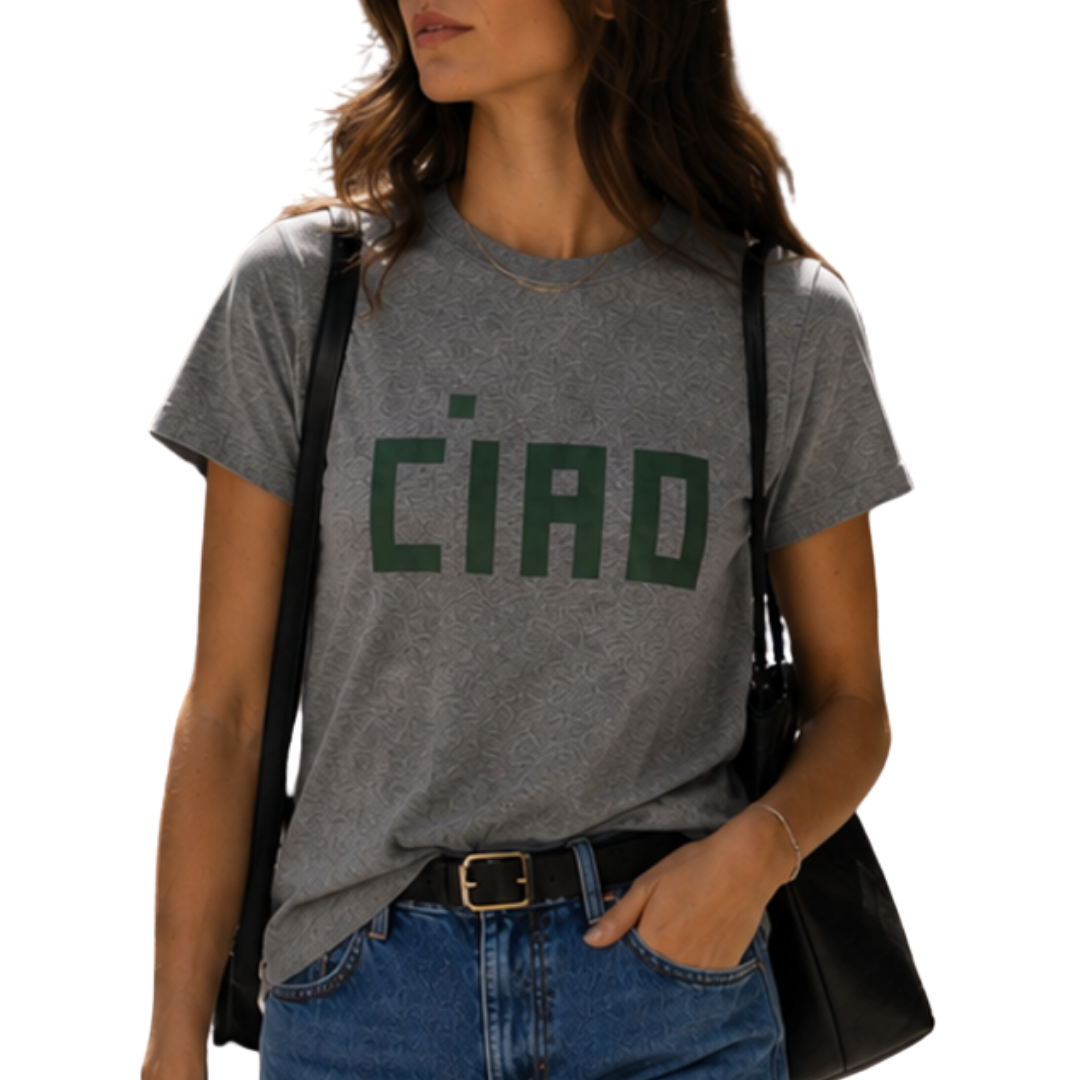 Block Ciao Classic Tee in Grey Melange