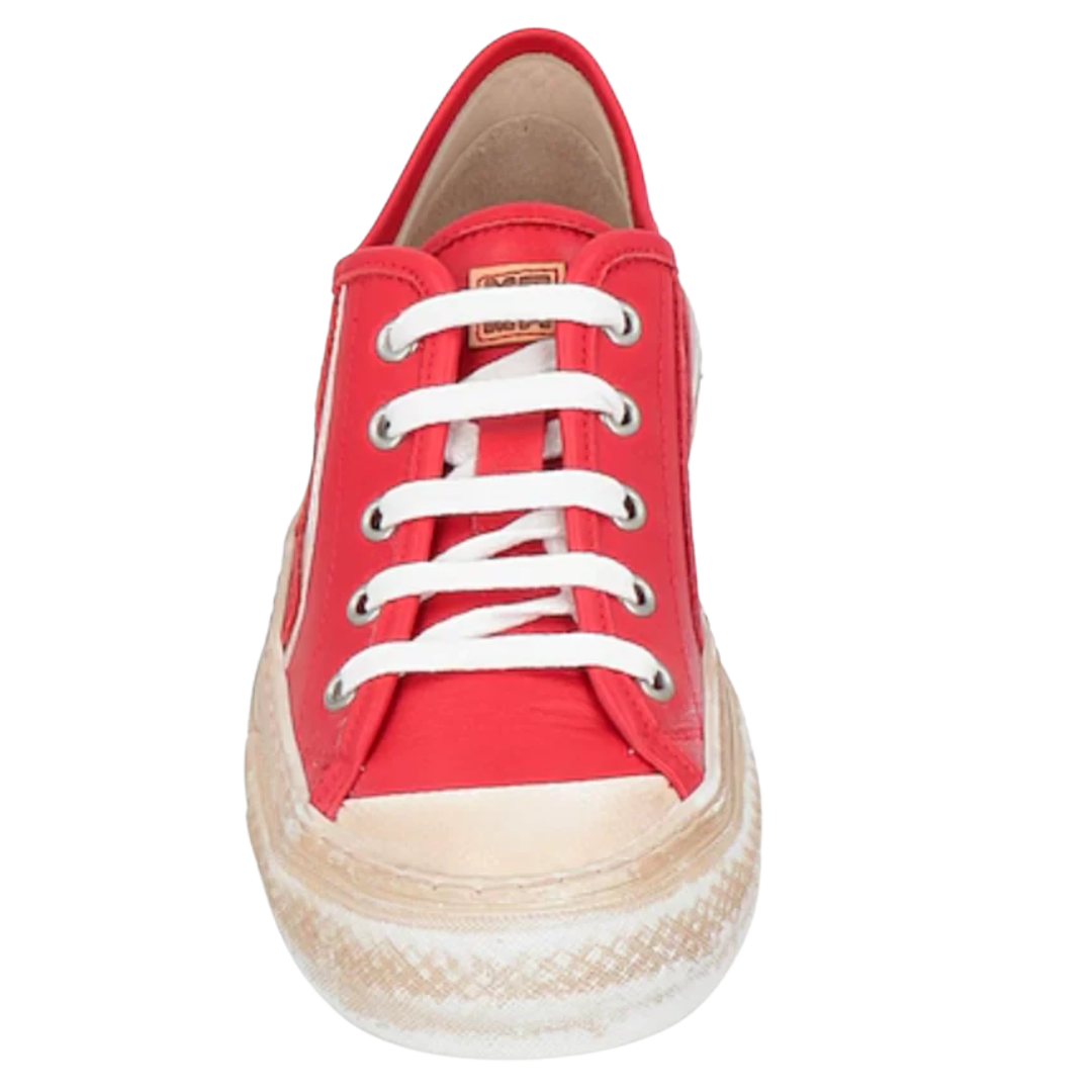 Gomma Double Sneaker in White/Red