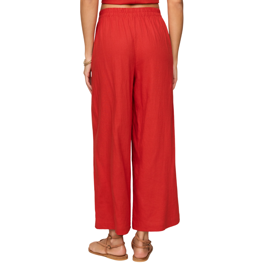 Scout Linen Pant in Chili Pepper