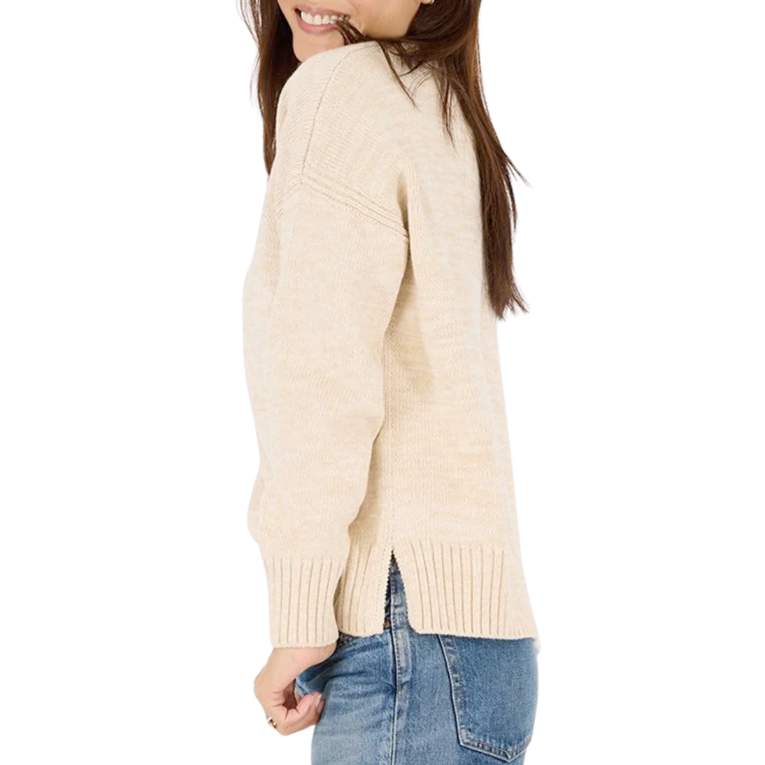 Boyfriend Love Squared Sweater in Natural