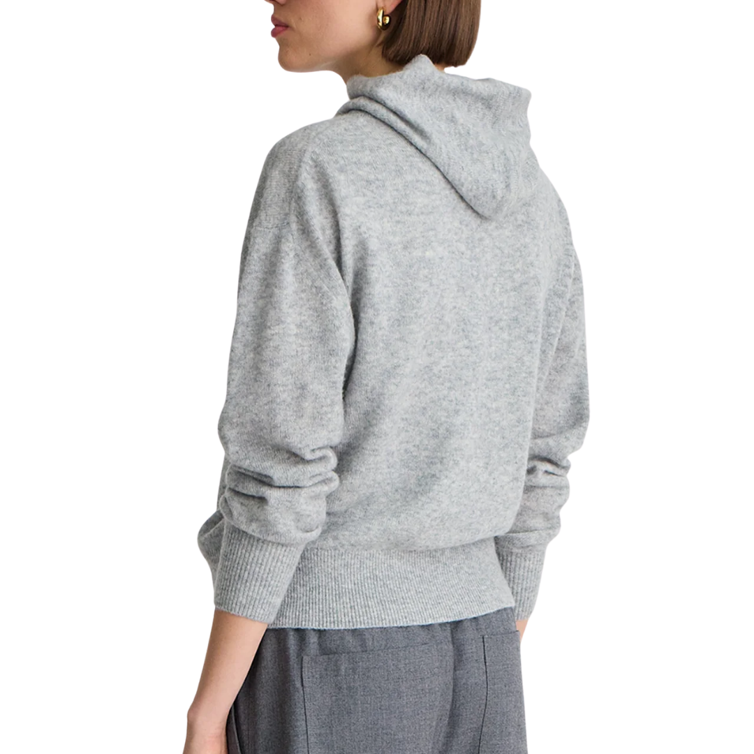 Softest Tissue Snoody Hood in Heather Grey