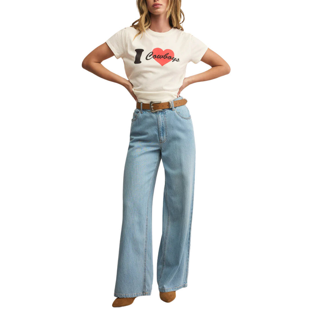 Cowboy Tourist Tee in Sea Salt
