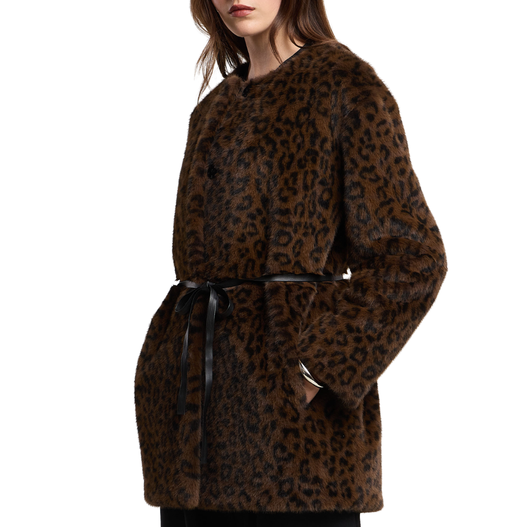 Marmont Luxe Faux Fur Jacket in Animal