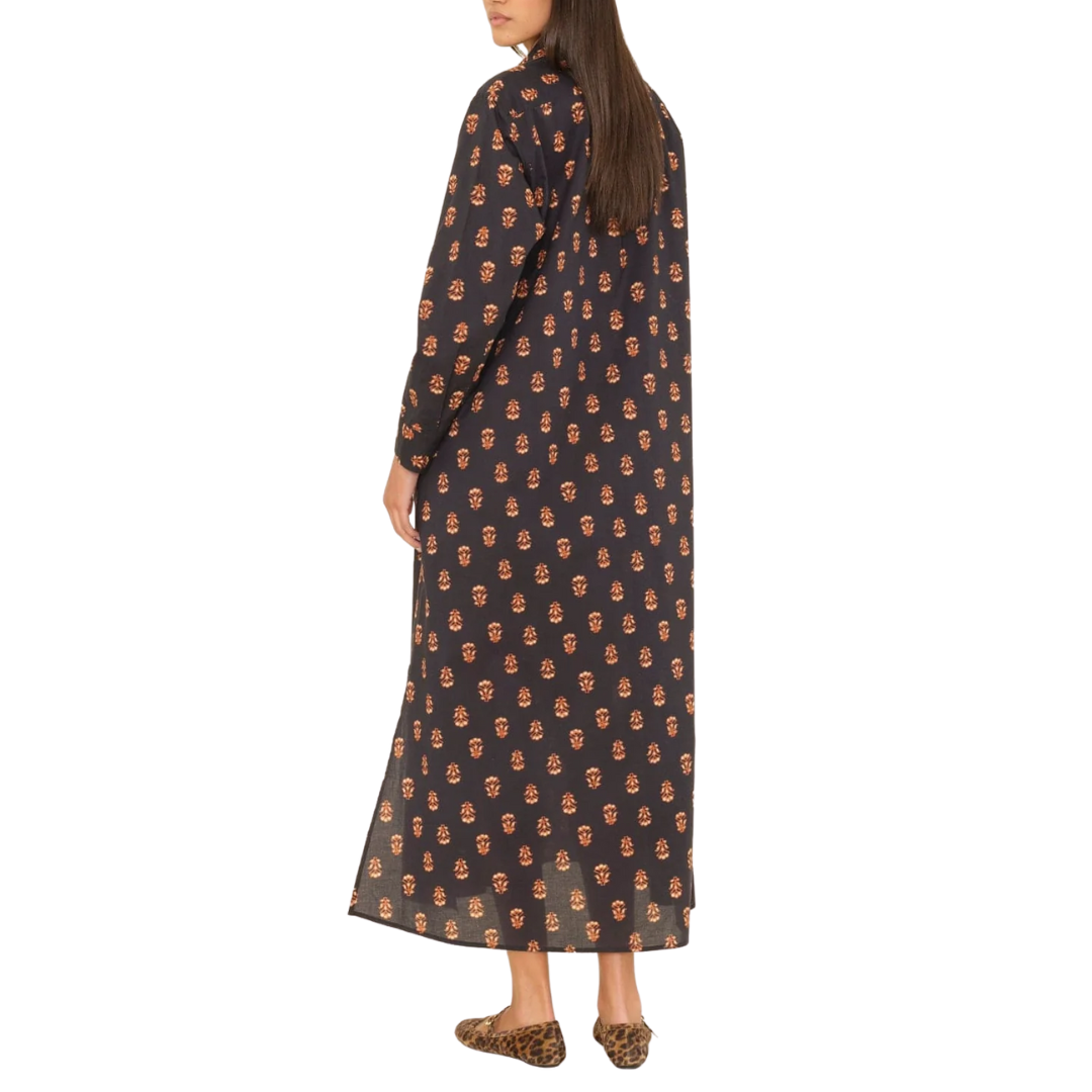 Boden Dress in Wheat Stamp