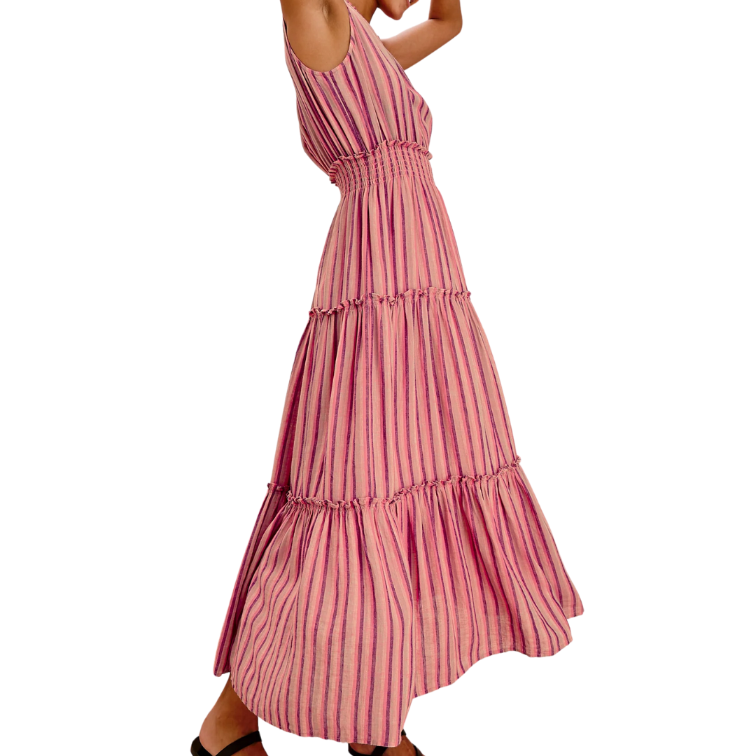 Loulou Dress in Cabana Stripe