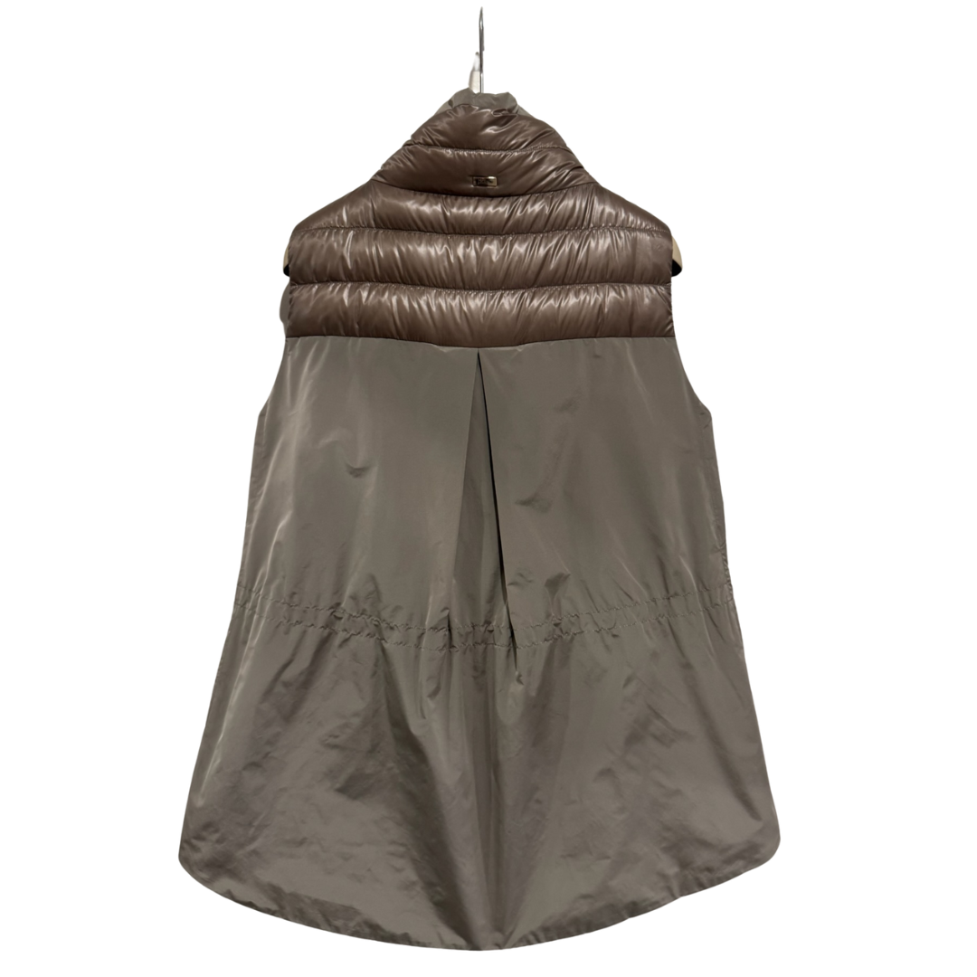 Nylon Ultralight Techno Taffeta Vest in Taupe