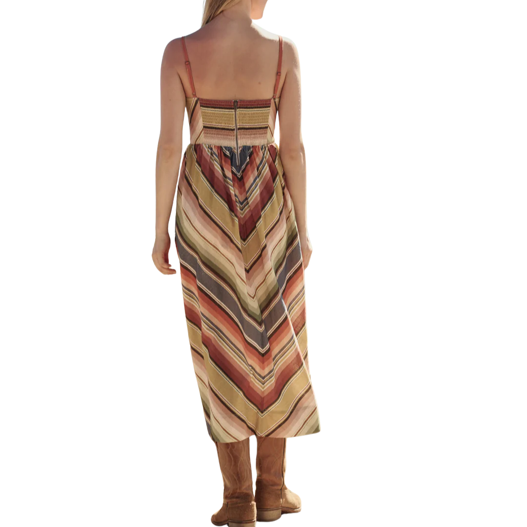 The Verse Dress in Davenport Stripe