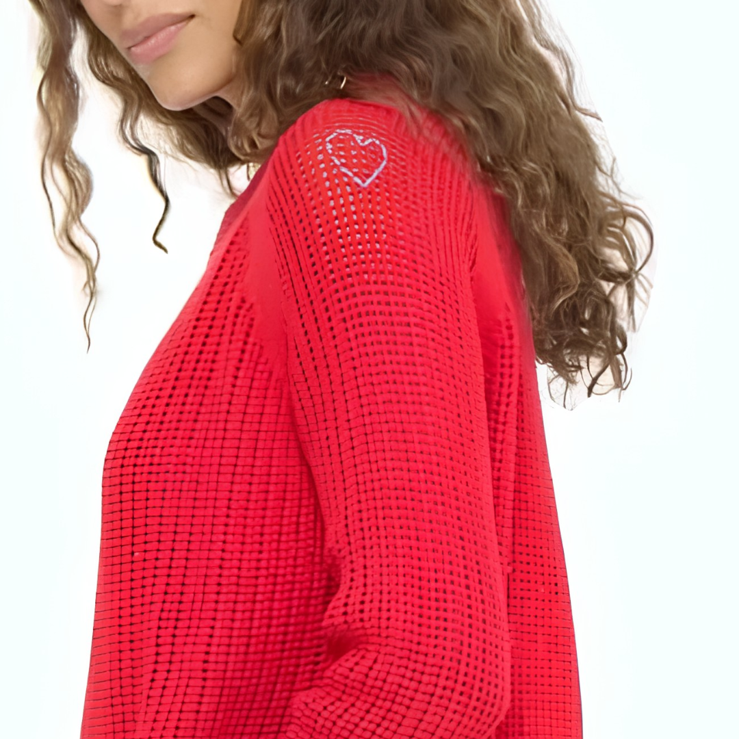 Malibu Sweater in Red