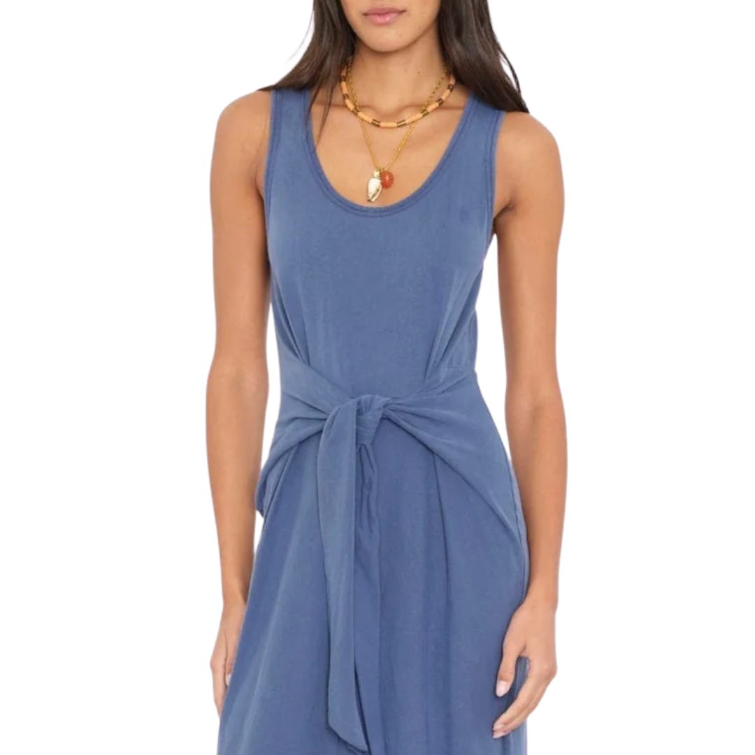 Tia Dress in Vintage Navy