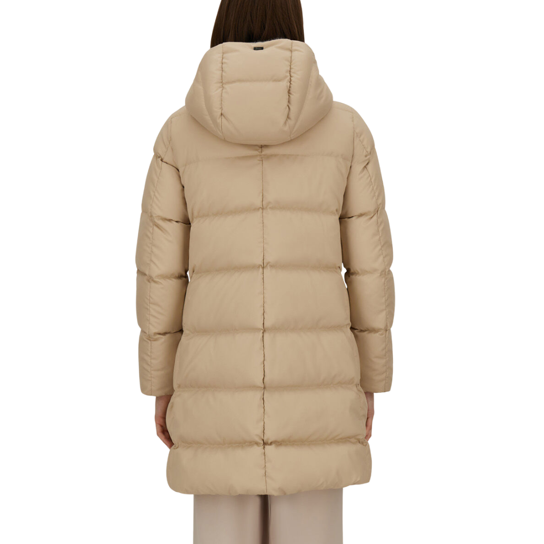 A-Shape Jacket in Arendelle Faux Fur in Light Beige