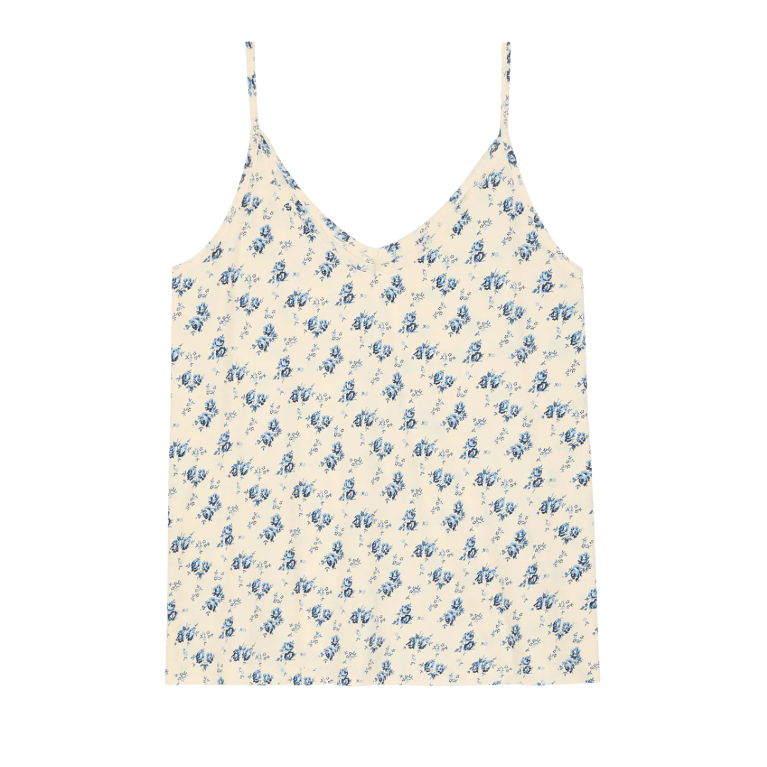 The Sleep Cami Tank in Indigo Rose