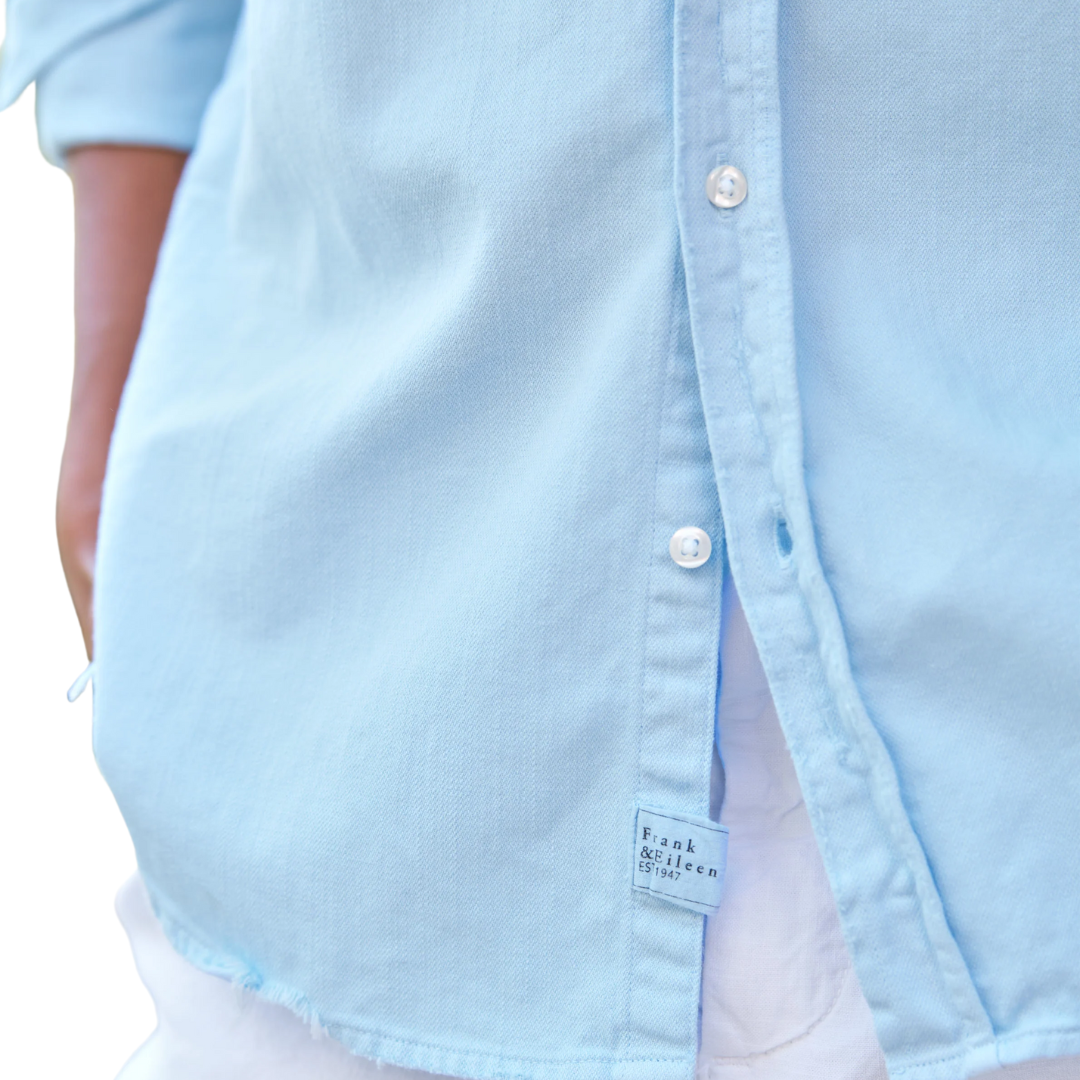 Eileen Relaxed Button-Up in Cloud Denim