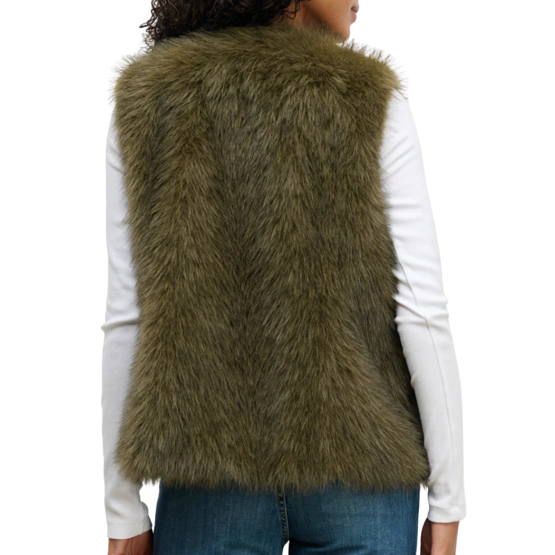 Anastasia Vest in Dark Green