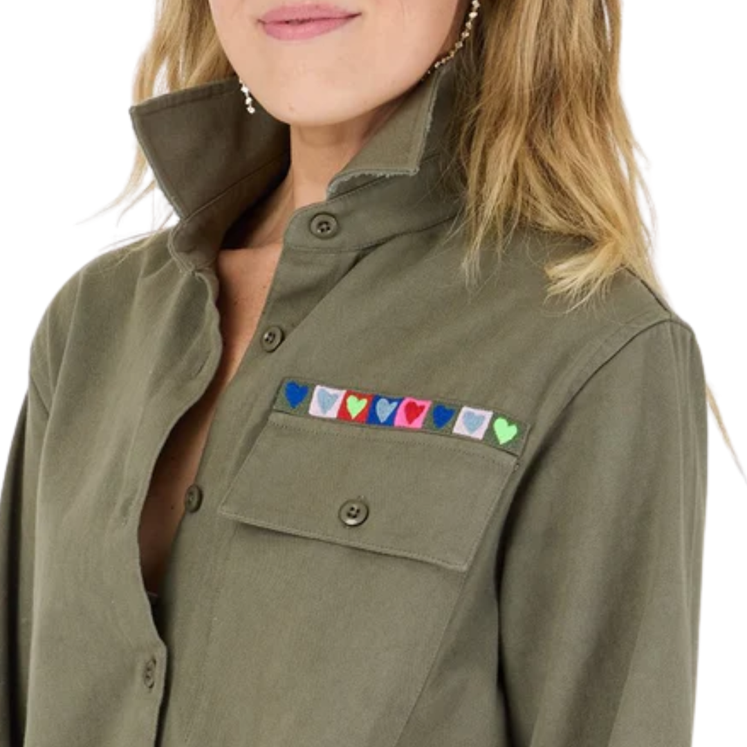 Pia Love Brigade Shirt in Army Green