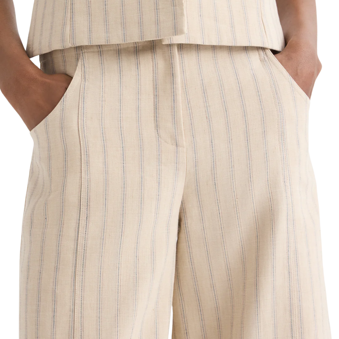 Demie Pant in Ecru Multi
