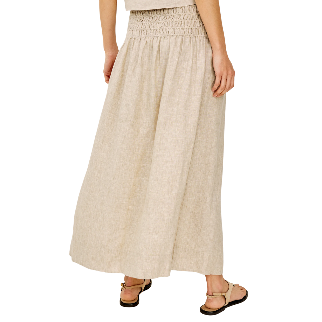 Alessa Skirt in Heathered Flax