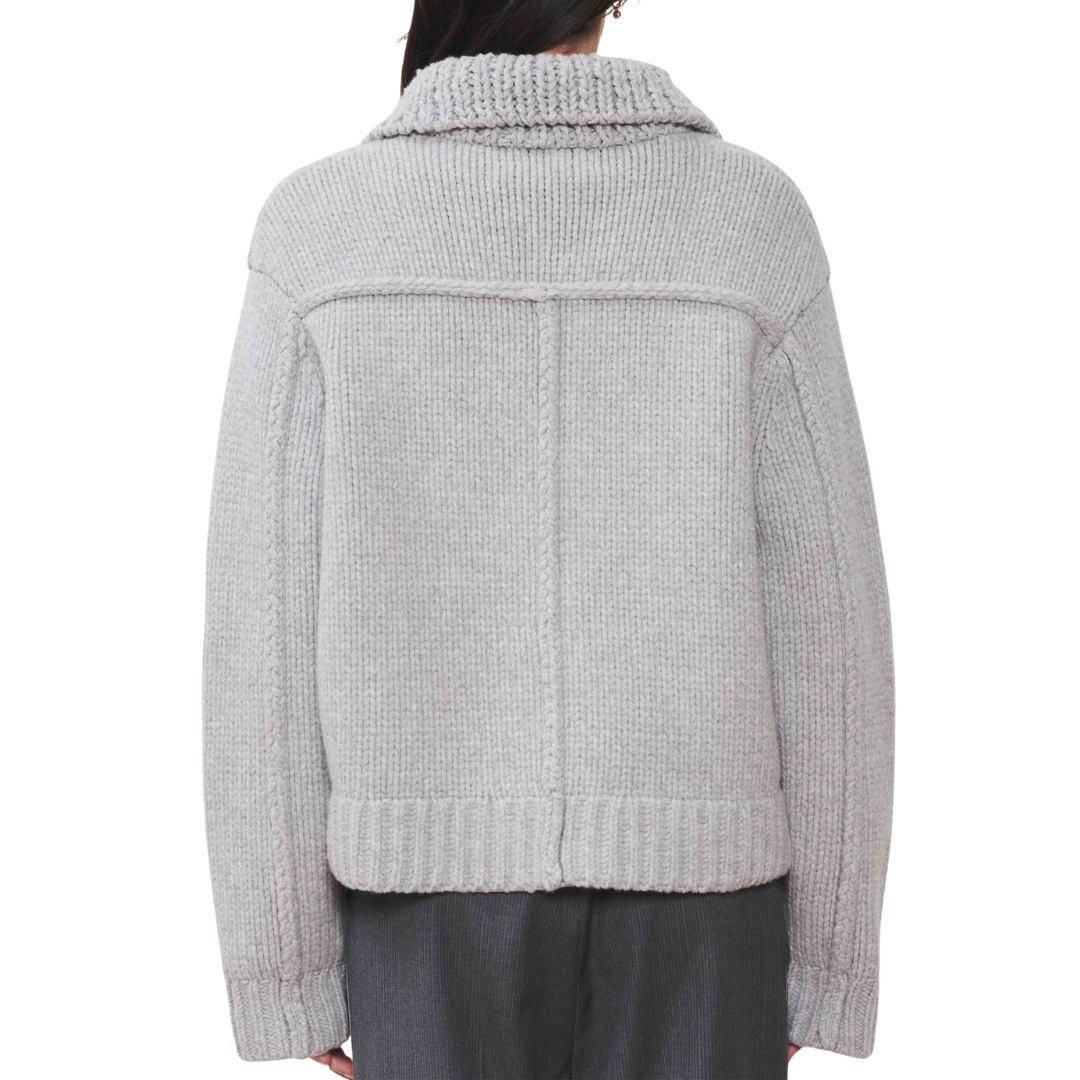 The Wales Cardigan in Light Grey