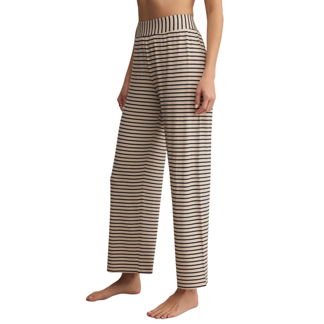 Luxe Stripe Pant in Crystal