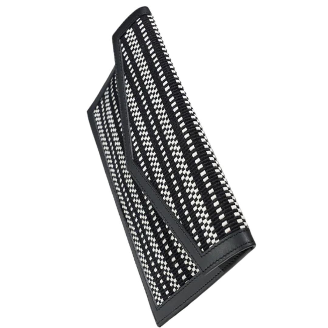 Envelope Small Clutch in Ivory-Black