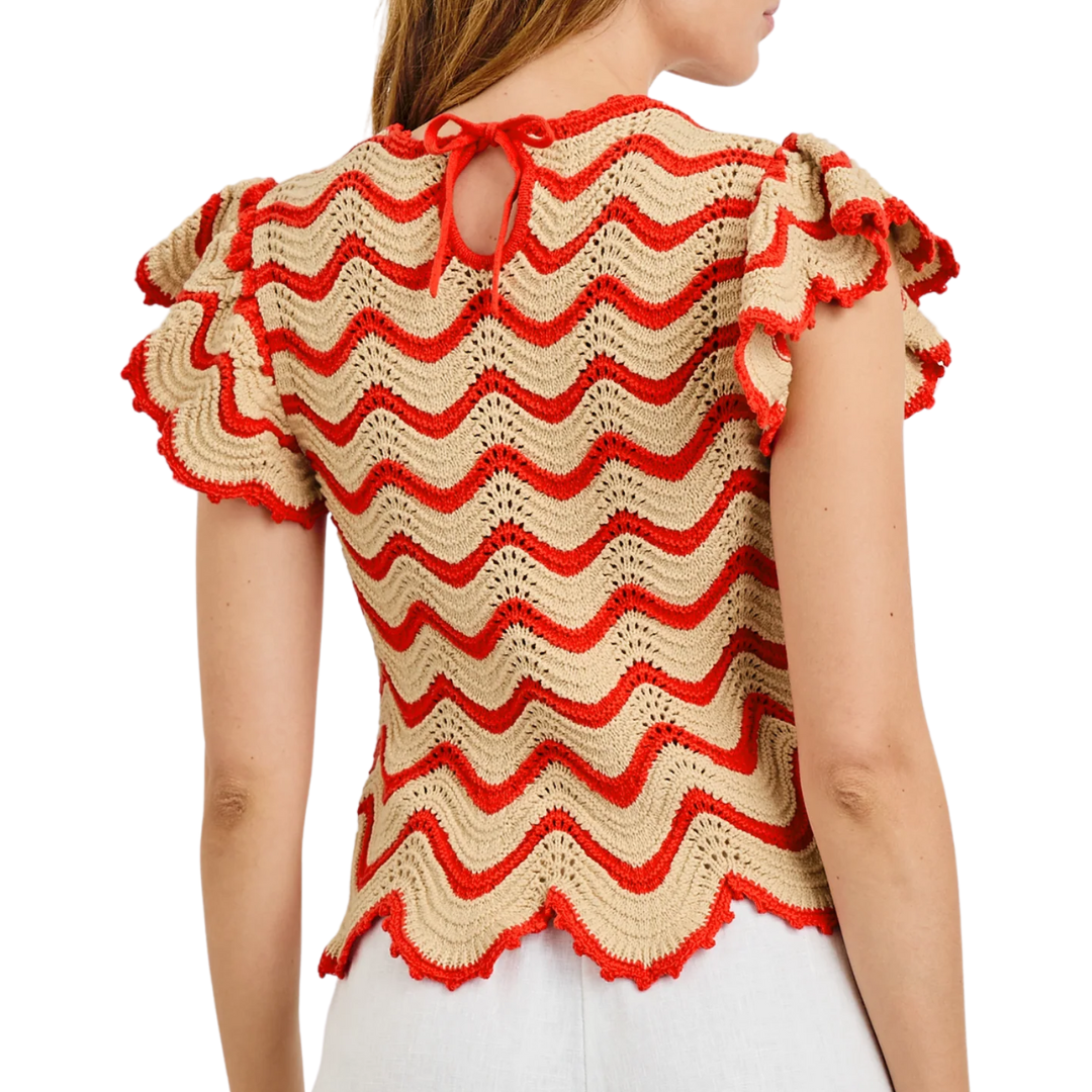 Coen Top in Cherry Oat