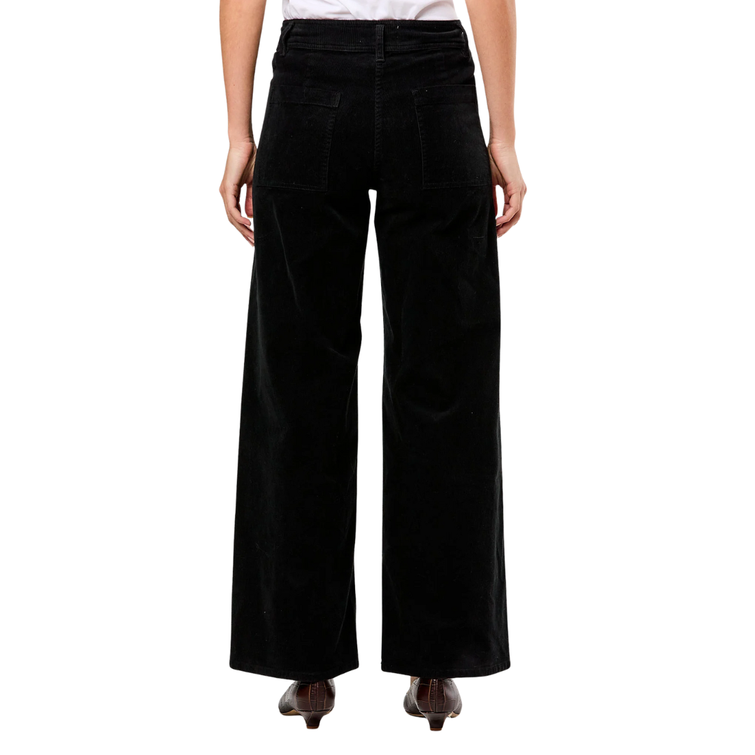 Megan Corduroy Pant in Jet Black