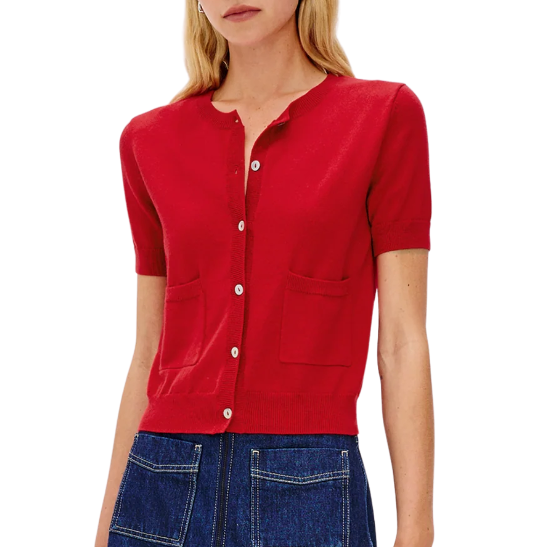 Aisley Sweater in Crimson