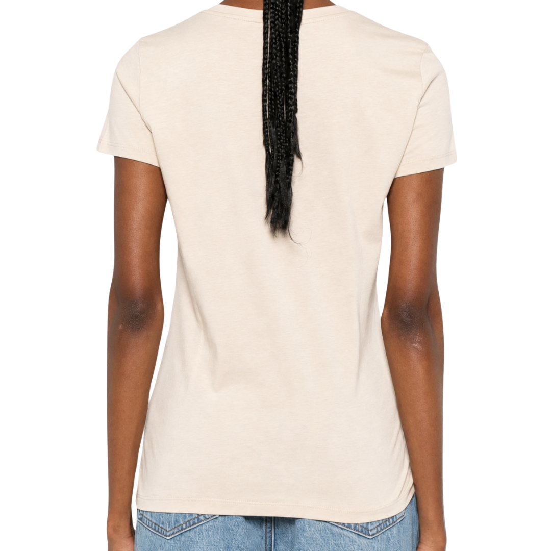 Cotton Silk S/S Crewneck in Milk