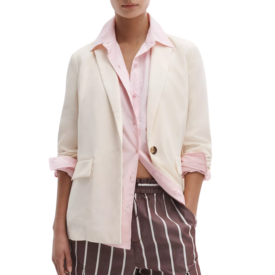 Jennie Tailored Blazer in Ivory