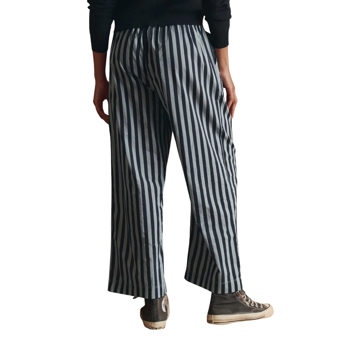The Everyday Pull On Pant in Blue Club Stripe