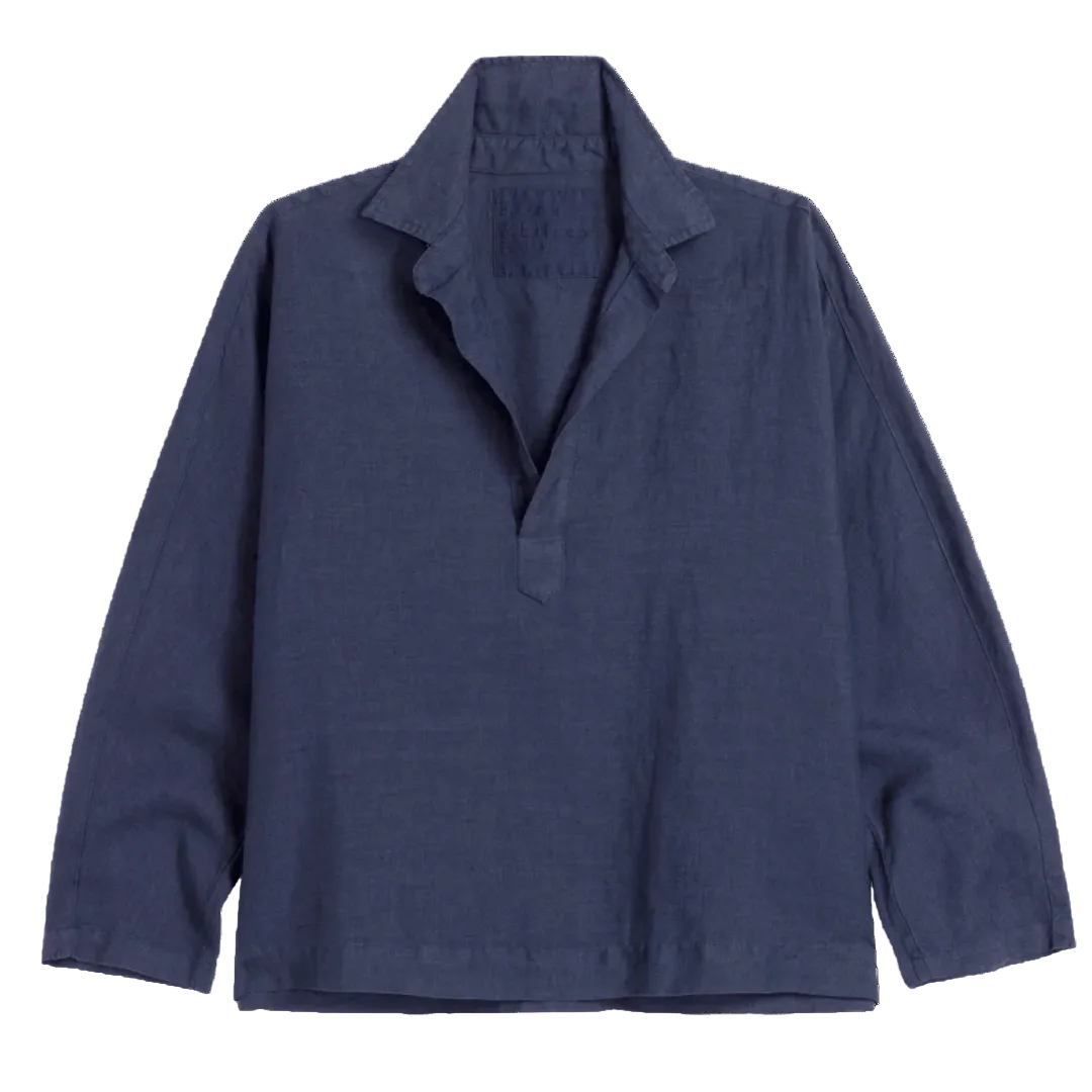 Gabi Popover Shirt in Navy