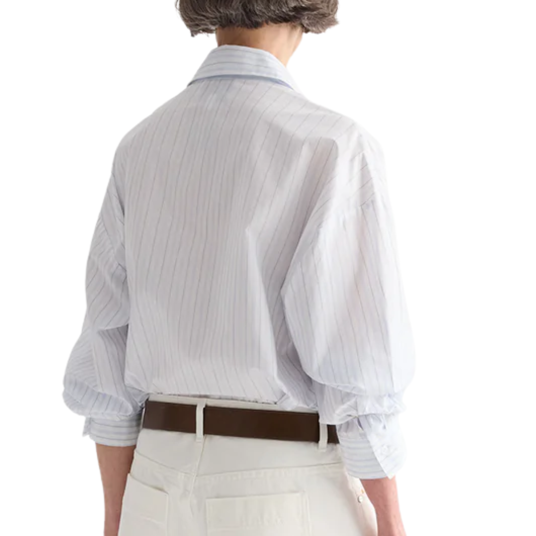 Something Borrowed Shirt in White/Blue