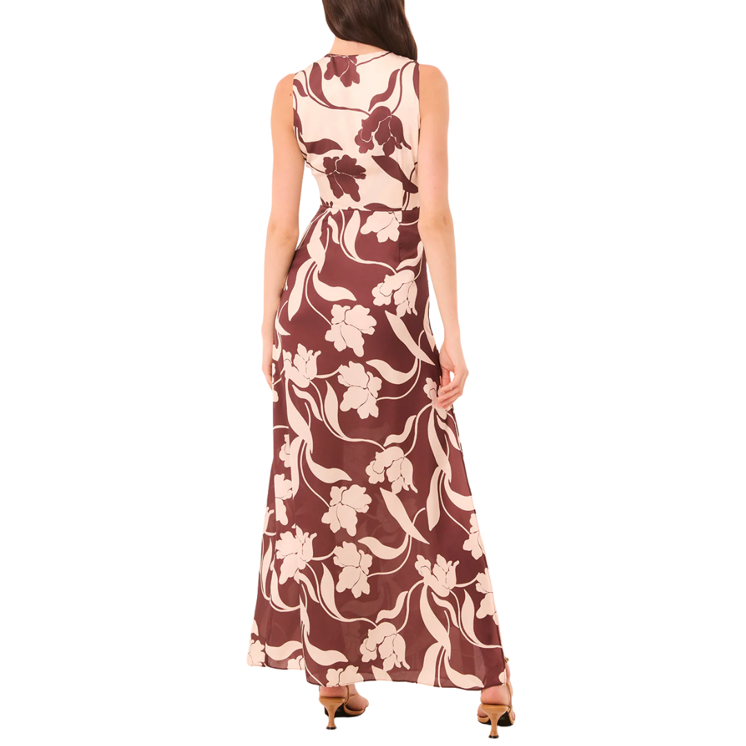 Louanne Dress in Chocolate Flora Mix