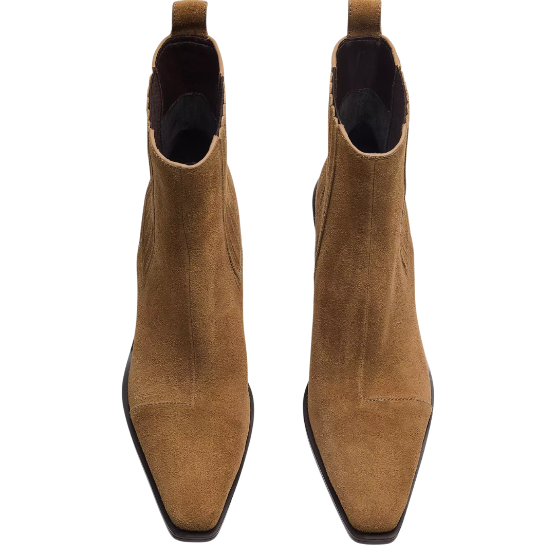 Newbury Suede Chelsea Boot in Dijon Suede