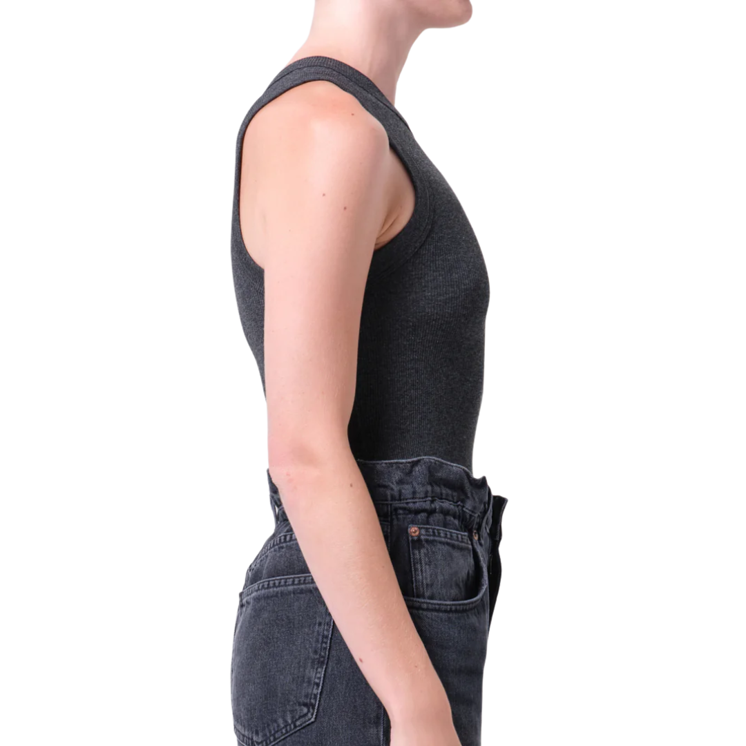 Leigh Tank in Charcoal Heather